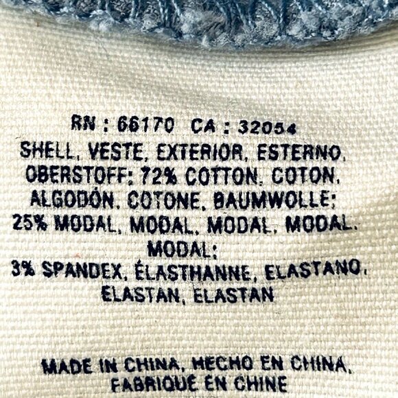 Anthropologie Sky Light Blue Corduroy Skirt Size 2 Button-Front A-Line Pockets - Picture 10 of 12